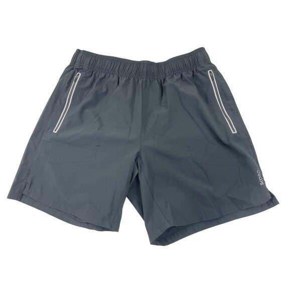 Skora Mens Athletic Shorts M (32-34) Gray 2 Zip Pockets Elastic Waist 19s - Picture 1 of 5